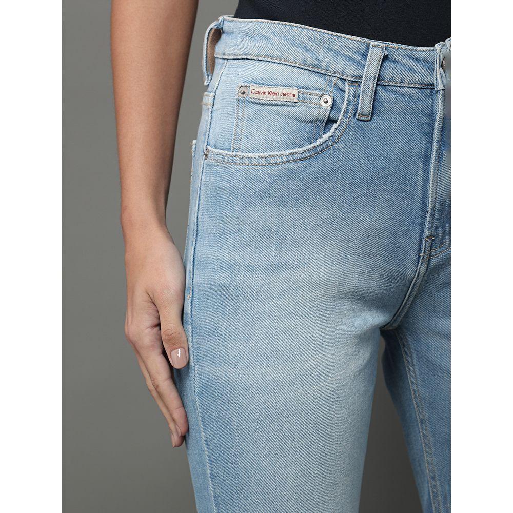 Calça Jeans Feminina Slim 5 Pockets Calvin Klein Jeans - Azul Claro - 4