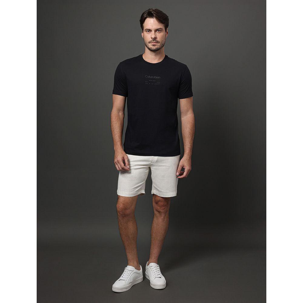 Bermuda Masculina Linho Flamê Calvin Klein - Off White - 3