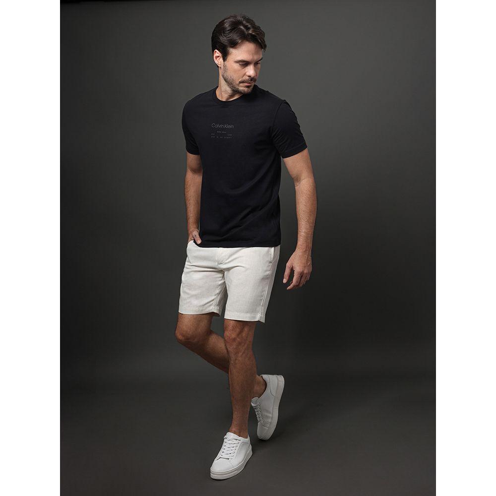 Bermuda Masculina Linho Flamê Calvin Klein - Off White - 5
