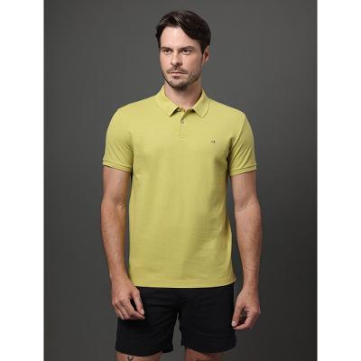 Polo Masculina Slim Sem Friso Calvin Klein - Verde Pistache