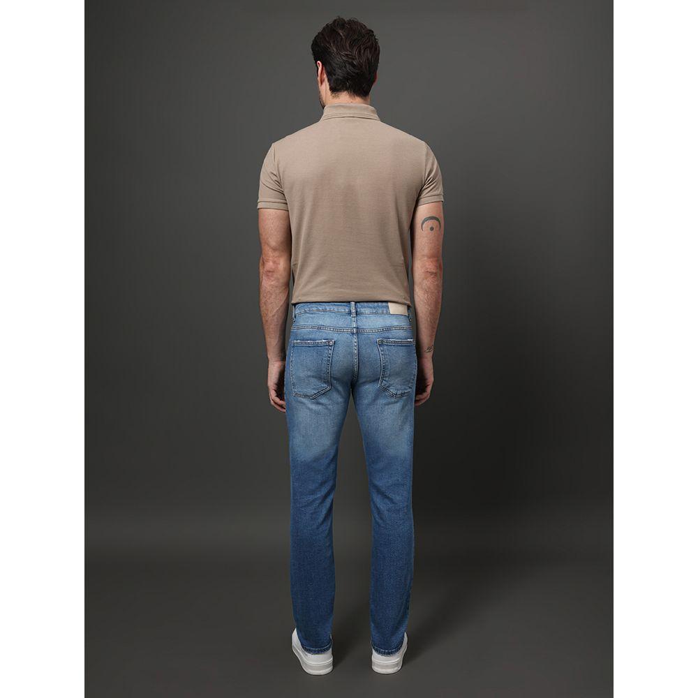 Calça Jeans Masculina Skinny 5 Pockets Calvin Klein - Azul Médio - 2