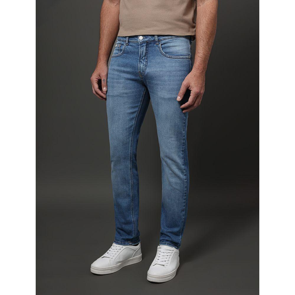 Calça Jeans Masculina Skinny 5 Pockets Calvin Klein - Azul Médio - 1
