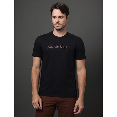 Camiseta Masculina Embossed Color Calvin Klein - Preto