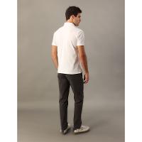 Polo Masculina Logo Bordado Calvin Klein Jeans - Branco 2