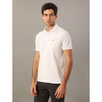 Polo Masculina Logo Bordado Calvin Klein Jeans - Branco 2 - 2