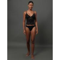 Calcinha Fio Dental Bridal Lace Calvin Klein Underwear - Preto - 2