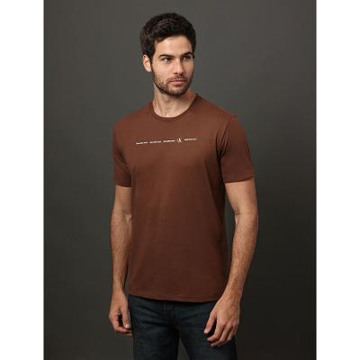 Camiseta Masculina Logo Calvin Klein Jeans - Marrom