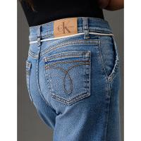 Calça Jeans Menina Wide Leg Com Cadarço Calvin Klein Jeans - Azul Médio