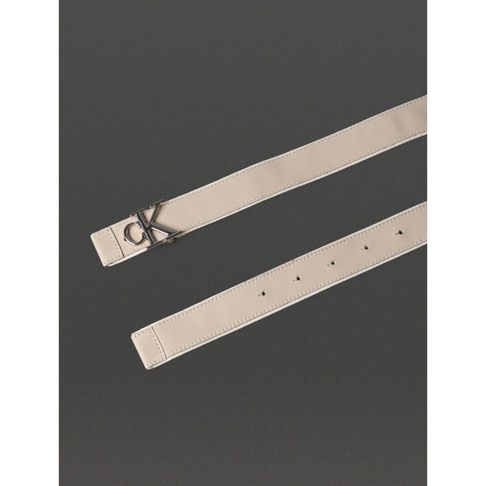 Cinto Feminino Double Face Calvin Klein Jeans - Off White - 2