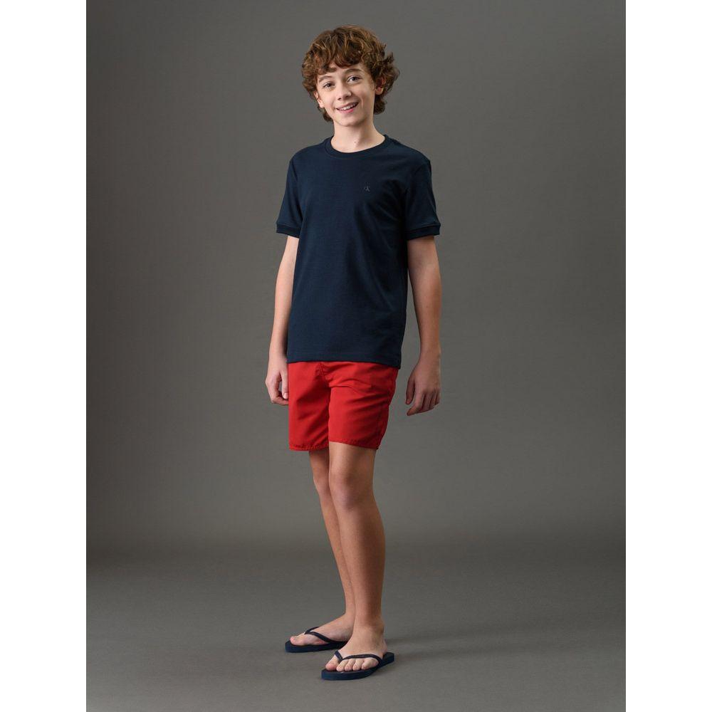 Camiseta Menino Malhão Com Punhos Calvin Klein Jeans - Marinho - 3
