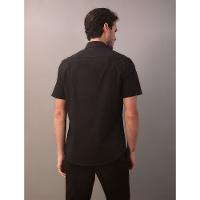Camisa Mc Algodão Com Elastano - Preto