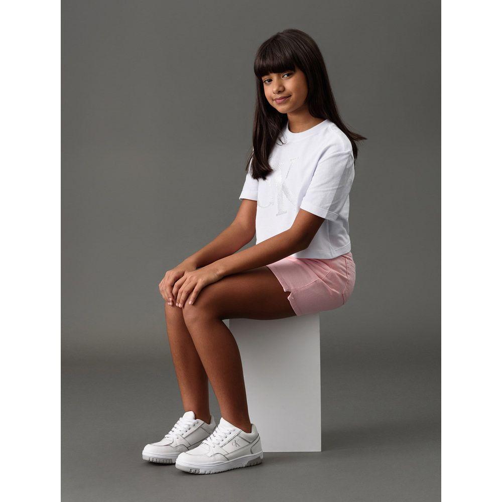 Camiseta Menina Foil Calvin Klein Jeans - Branco - 5