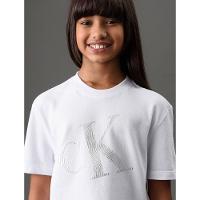Camiseta Menina Foil Calvin Klein Jeans - Branco