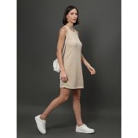 Vestido Feminino Malha Metallic Calvin Klein Jeans - Caqui Medio - 5