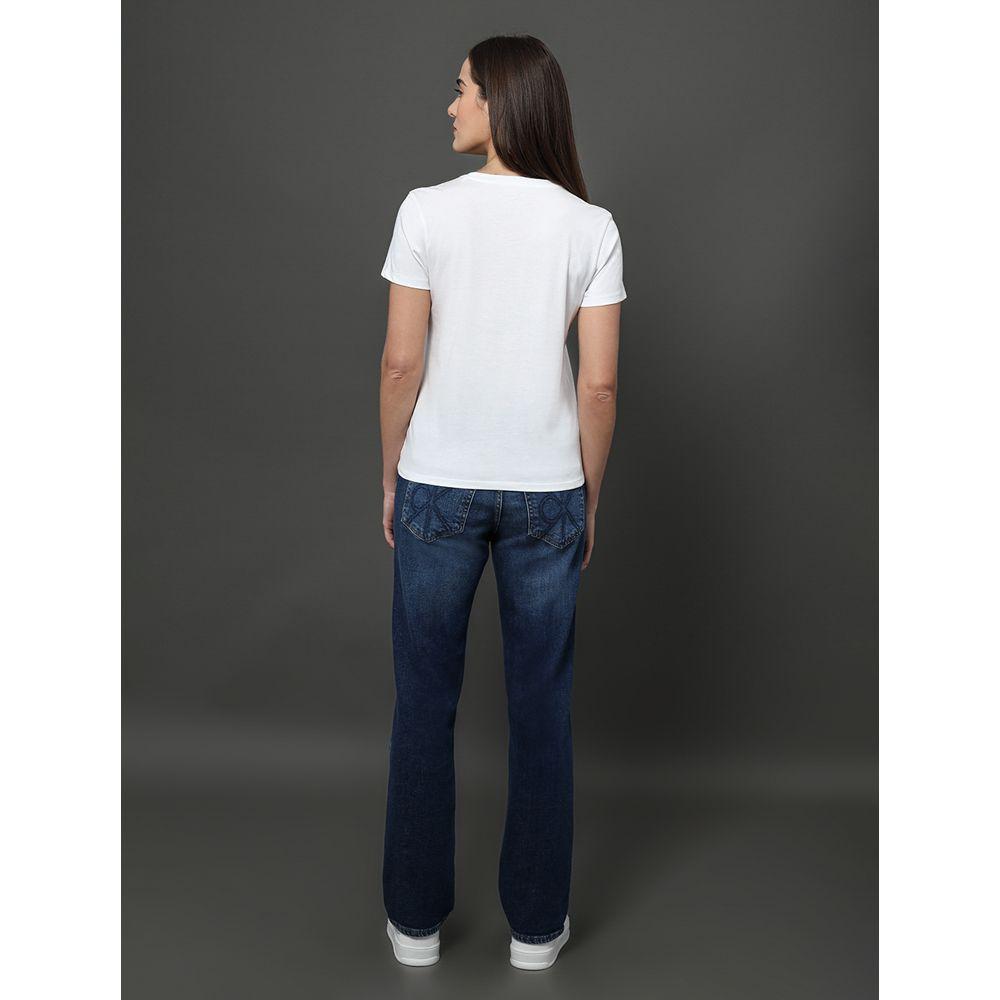 Camiseta Feminina Rubber Patch Calvin Klein - Branco - 2