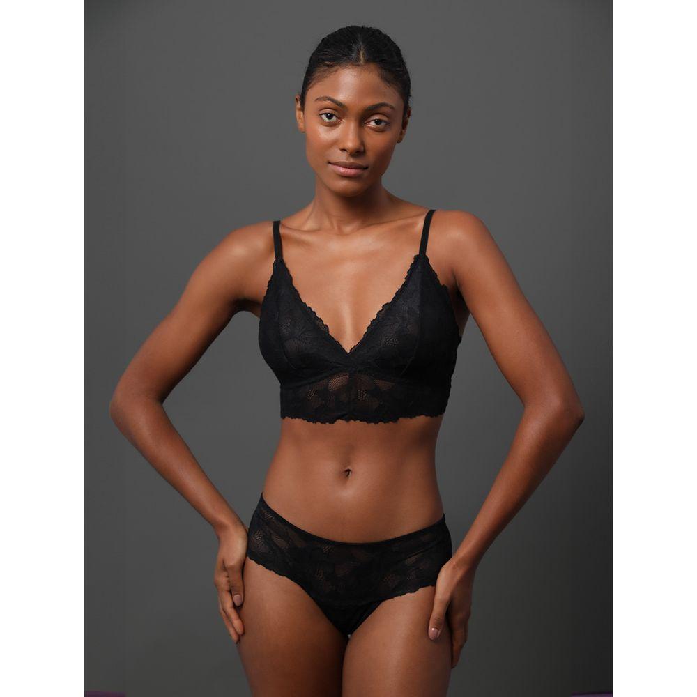 Sutiã Triângulo Bridal Lace Calvin Klein Underwear - Preto - 2