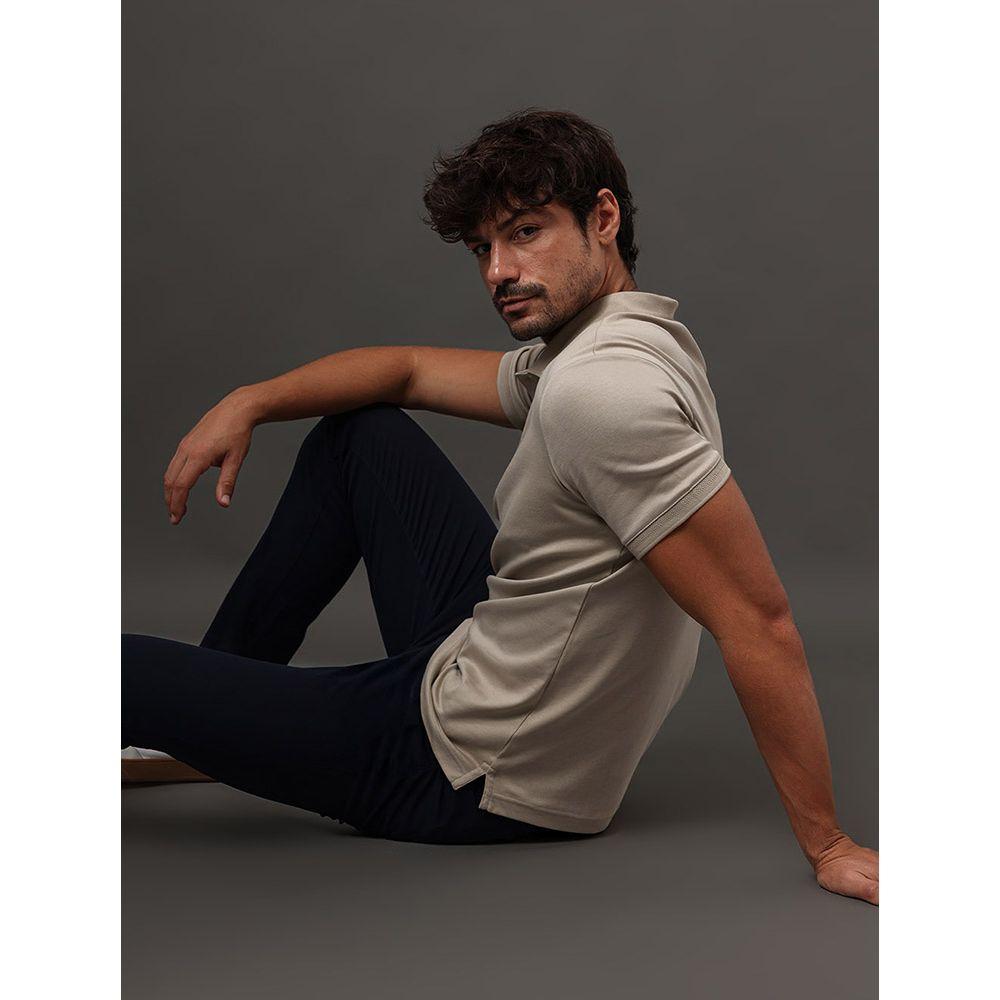 Polo Masculina Liquid Touch Calvin Klein - Areia - 5