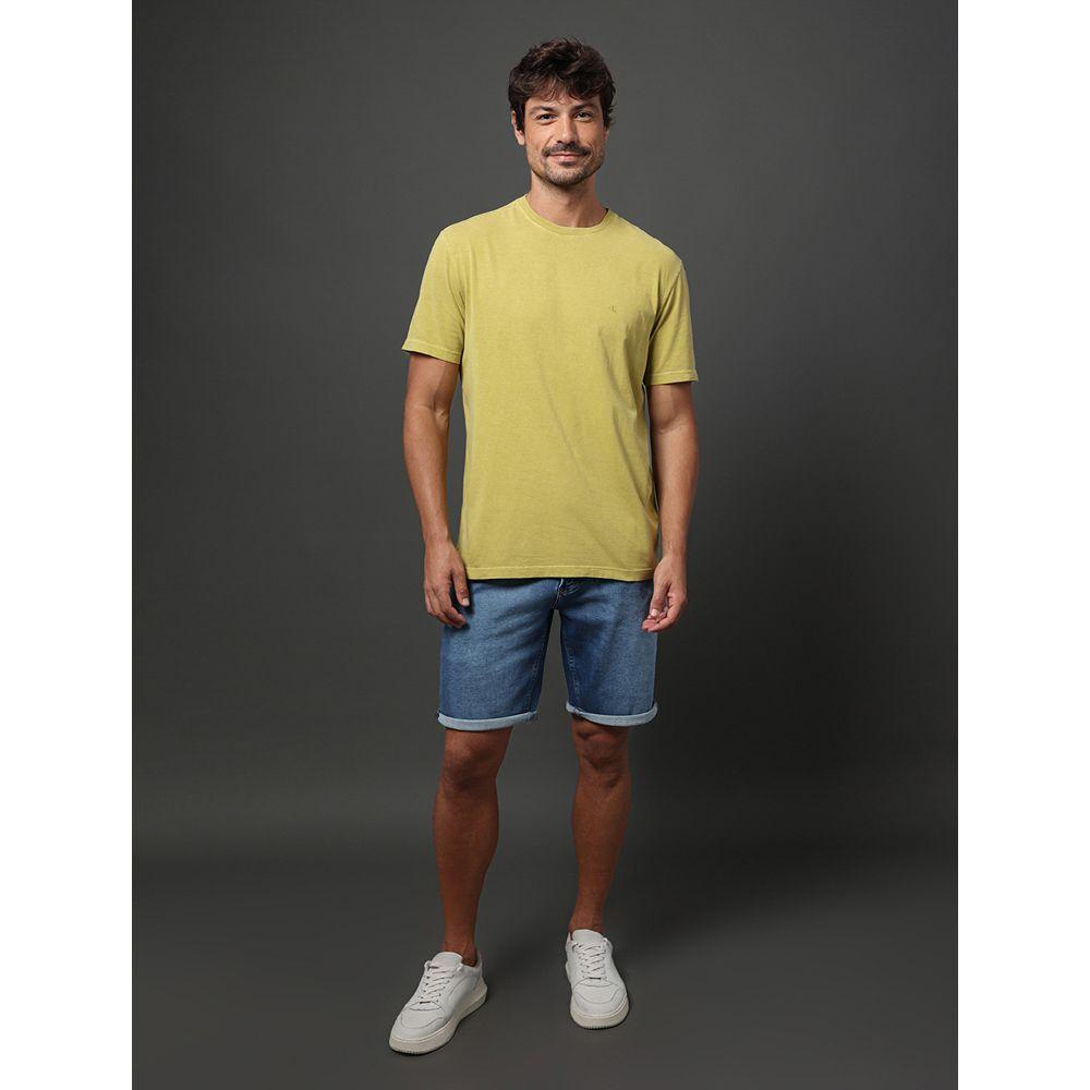 Camiseta Masculina Monogram Pigmento Calvin Klein Jeans - Verde Pistache - 3