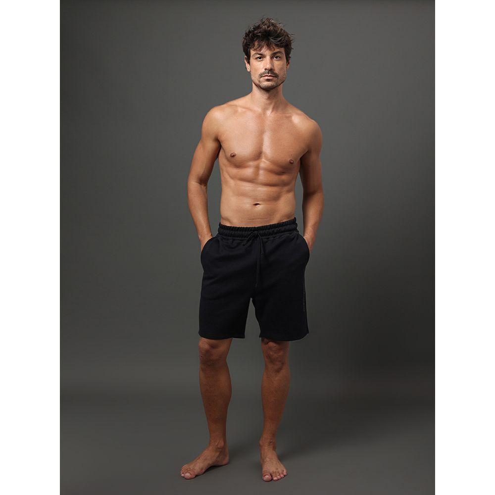 Bermuda Masculina Bolsos Suedine Calvin Klein Underwear - Preto - 3