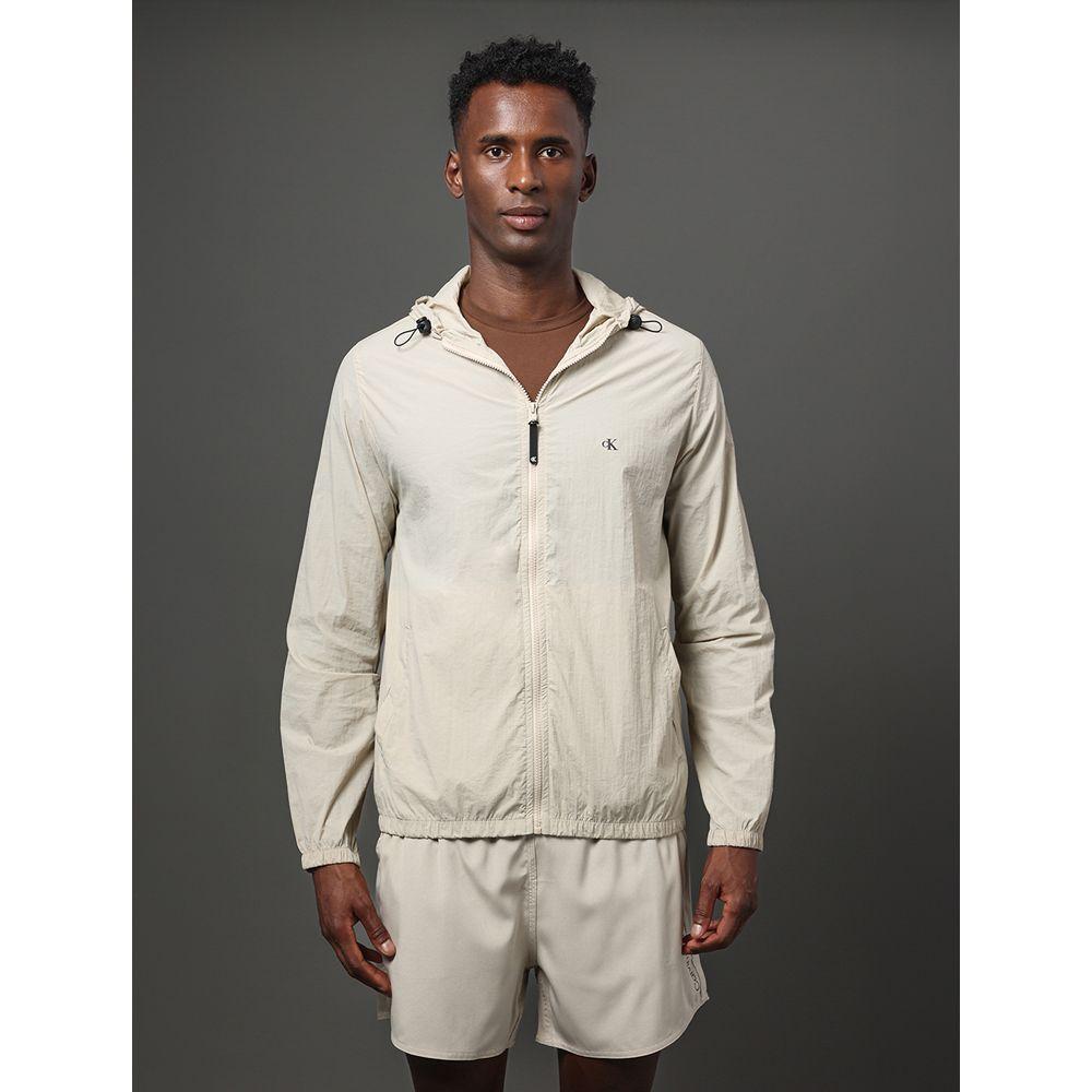 Jaqueta Masculina Corta Vento Calvin Klein Jeans - Caqui Claro - 1