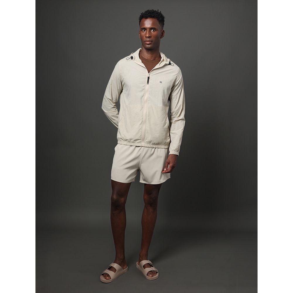 Jaqueta Masculina Corta Vento Calvin Klein Jeans - Caqui Claro - 3