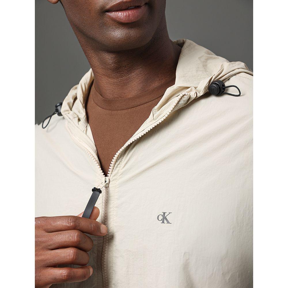 Jaqueta Masculina Corta Vento Calvin Klein Jeans - Caqui Claro - 4