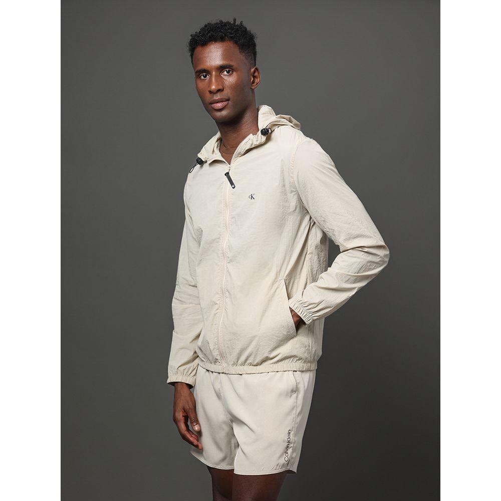 Jaqueta Masculina Corta Vento Calvin Klein Jeans - Caqui Claro - 5