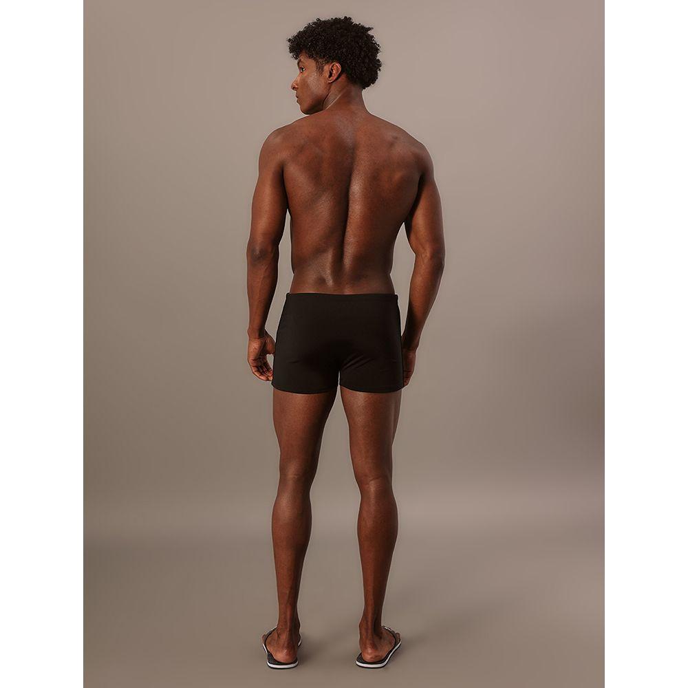 Sunga Boxer Logo Lateral Calvin Klein Swimwear - Preto - 4