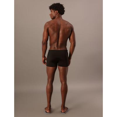 Sunga Boxer Logo Lateral Calvin Klein Swimwear - Preto