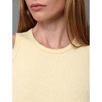 Regata Feminina Logo Bordado Calvin Klein - Amarelo Manteiga