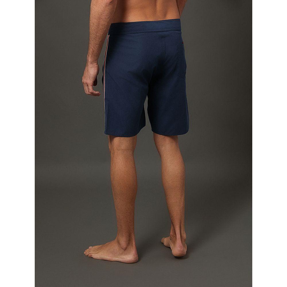 Bermuda D'Água Masculina Cadarço Navy Calvin Klein Swimwear - Marinho - 2