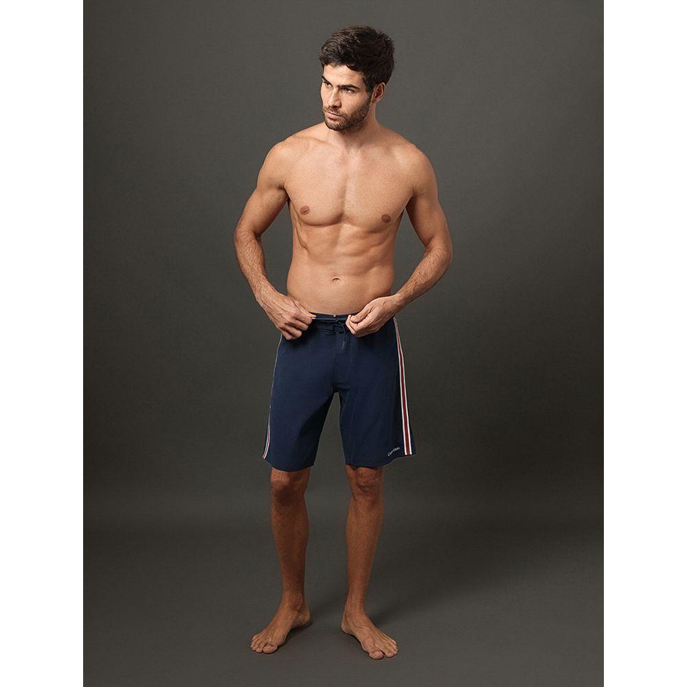 Bermuda D'Água Masculina Cadarço Navy Calvin Klein Swimwear - Marinho - 5