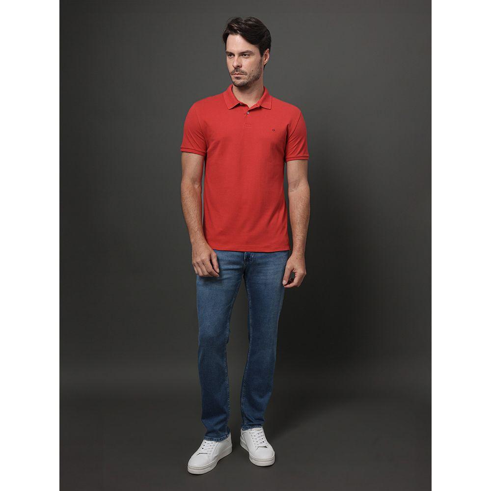 Calça Jeans Masculina Slim Moletom Calvin Klein - Azul Médio - 3