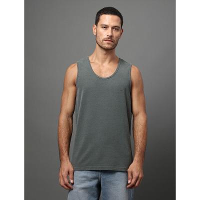 Regata Masculina Quadrilé Calvin Klein Jeans - Chumbo