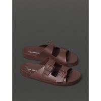 Chinelo Masculino Slide Duas Fivelas Calvin Klein Jeans - Marrom - 2