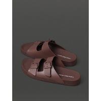 Chinelo Masculino Slide Duas Fivelas Calvin Klein Jeans - Marrom - 3