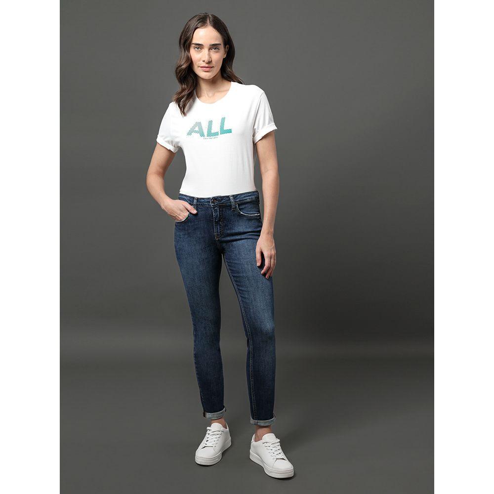 Calça Jeans Feminina New Skinny 5 Pockets Calvin Klein Jeans - Marinho - 3