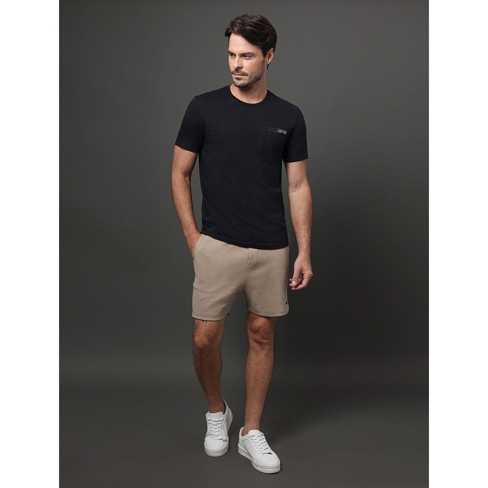 Bermuda Masculina Moletom Jogger Calvin Klein - Caqui Medio - 3