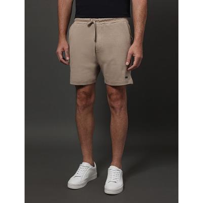 Bermuda Masculina Moletom Jogger Calvin Klein - Caqui Medio