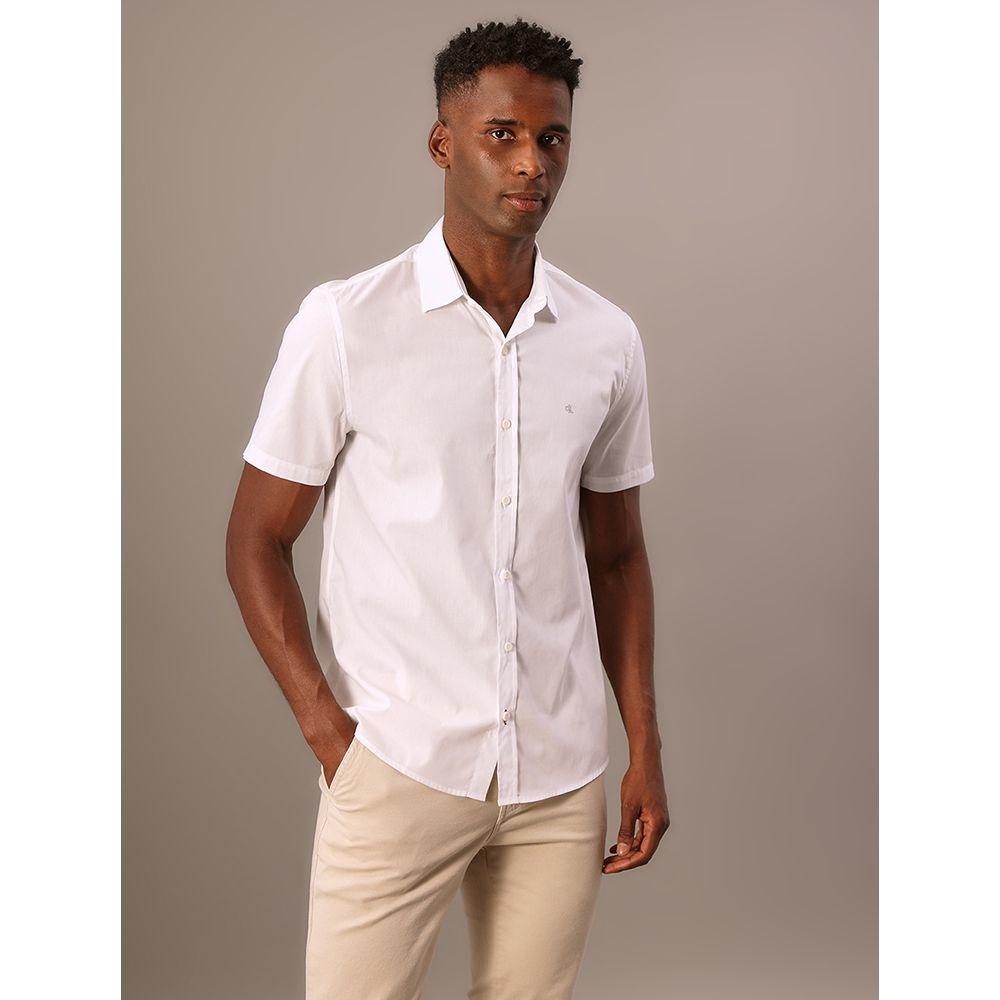 Camisa Mc Ckj Basica Logo No Peito - Branco 2 - 4