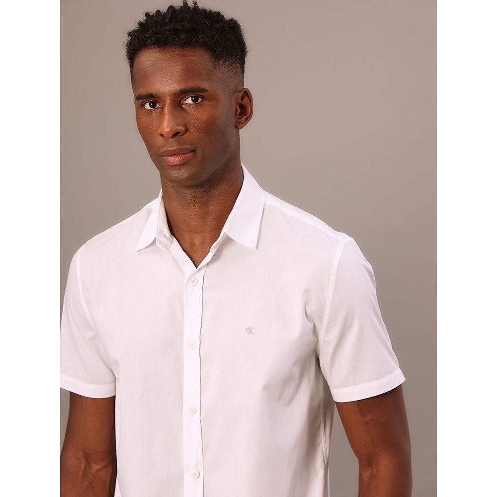 Camisa Mc Ckj Basica Logo No Peito - Branco 2 - 6