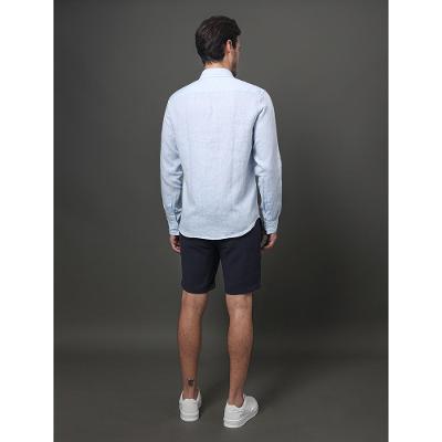 Camisa Masculina Cannes Linen Calvin Klein - Azul Claro