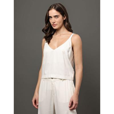 Top Feminino Meia Argola Calvin Klein Jeans - Off White