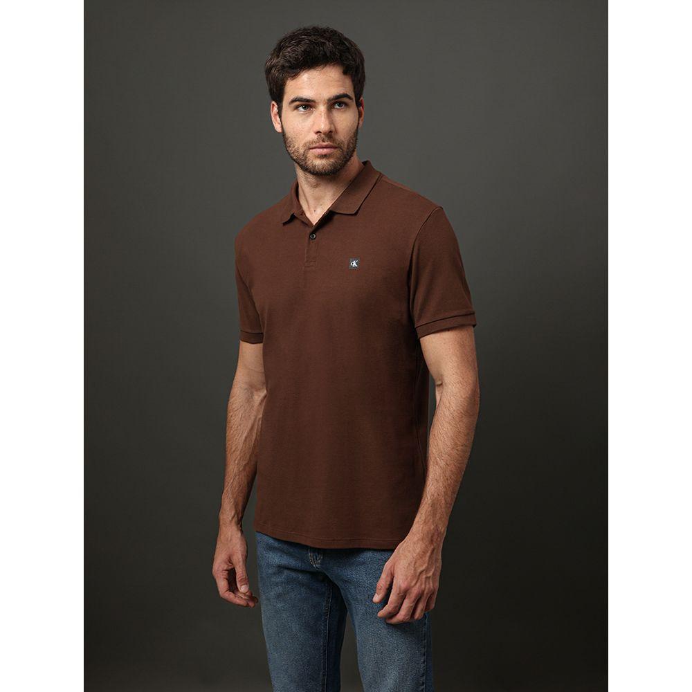 Polo Masculina Premium Calvin Klein Jeans - Marrom - 1