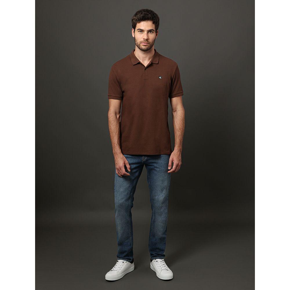 Polo Masculina Premium Calvin Klein Jeans - Marrom - 3