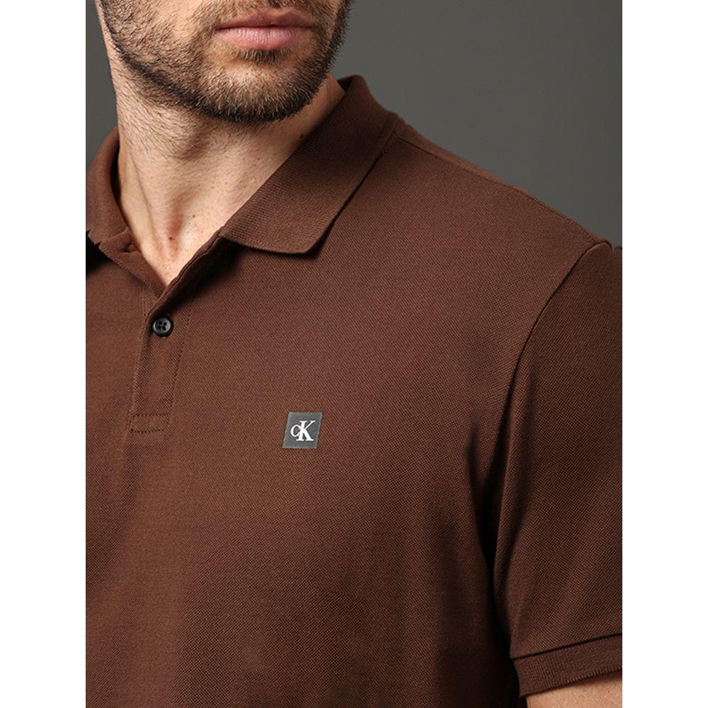 Polo Masculina Premium Calvin Klein Jeans - Marrom - 4