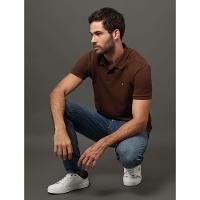 Polo Masculina Premium Calvin Klein Jeans - Marrom - 5