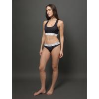 Calcinha Tanga Estampada Modern Cotton Calvin Klein Underwear - Preto - 5