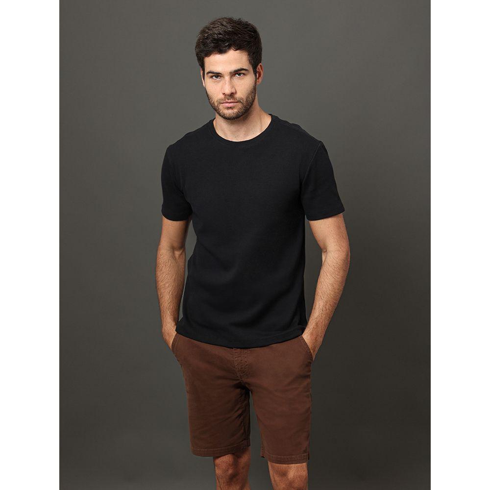 Camiseta Masculina Ribana Logo Monogram Calvin Klein Jeans - Preto - 1