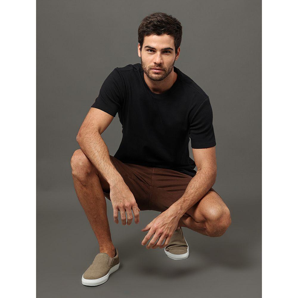 Camiseta Masculina Ribana Logo Monogram Calvin Klein Jeans - Preto - 5